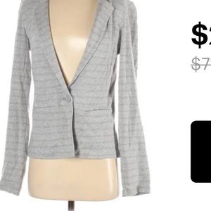 caslon soft blazer gray